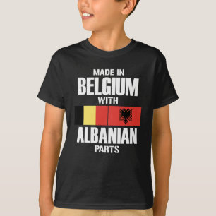 Belgien mit albanischen PARTS T-Shirt