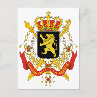 Belgien - Offizieller Wappenschild Postkarte