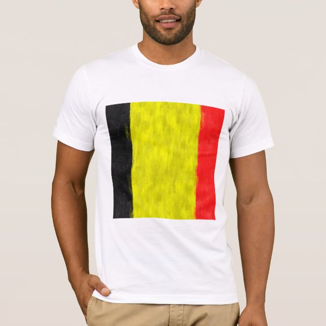 Belgien Ölgemälde Zeichnend T-Shirt (Vorderseite)