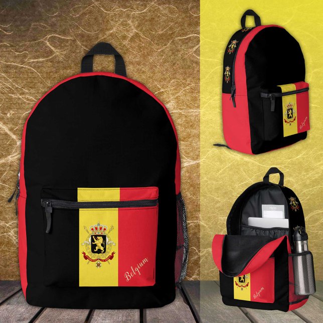 Belgien, patriotischer Rucksack, belgische Flagge  Bedruckter Rucksack (Von Creator hochgeladen)