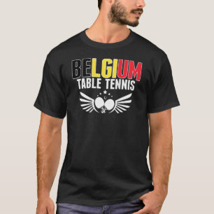 Belgien Ping Pong Belgischer Tischtennisteams-Unte T-Shirt