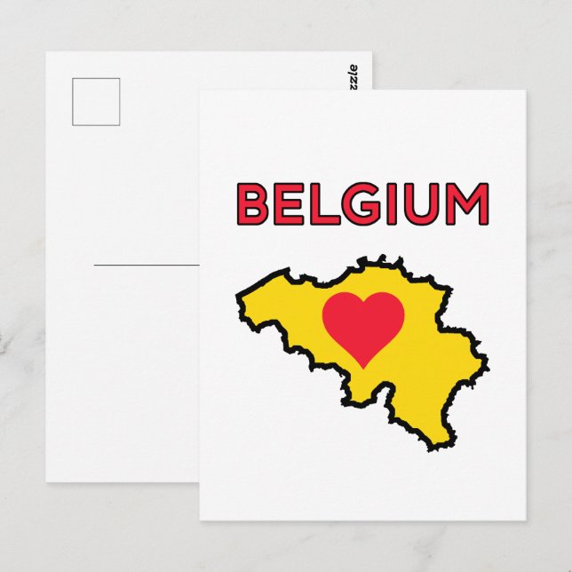 Belgien Postkarte (Vorne/Hinten)