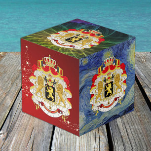 Belgien, Premium Foto Cube, belgische Wappenrühre Würfel