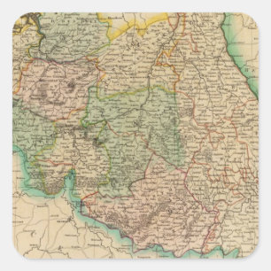 Belgien Provinzen Quadratischer Aufkleber