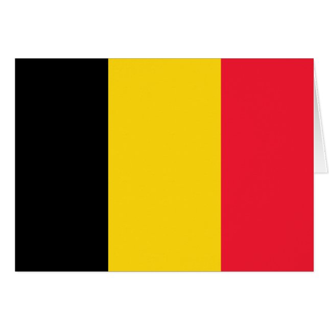 Belgien-Qualitäts-Flagge (Vorderseite (Horizontal))