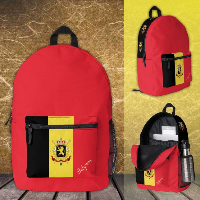Belgien, Rucksack, belgische Flagge / patriotisch Bedruckter Rucksack (Von Creator hochgeladen)