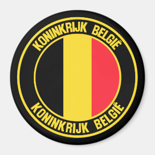 Belgien Runde Emblem Magnet