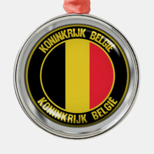 Belgien Runde Emblem Ornament Aus Metall