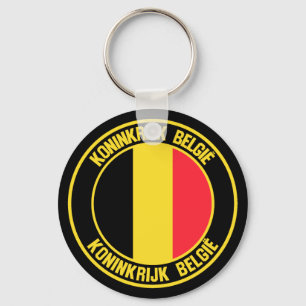 Belgien Runde Emblem Schlüsselanhänger