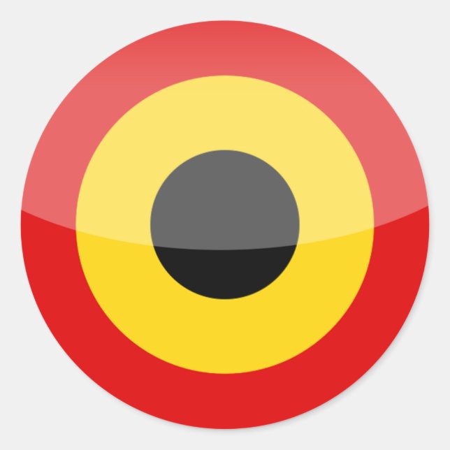Belgien Runder Aufkleber (Vorderseite)