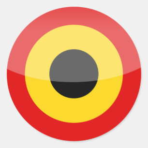 Belgien Runder Aufkleber