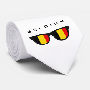 Belgien Shades Custom Text & Color Krawatte
