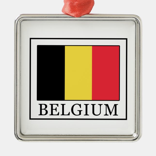 Belgien Silbernes Ornament (Vorne)