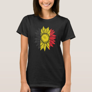 Belgien Sonnenblume Belgien Belgisch T-Shirt