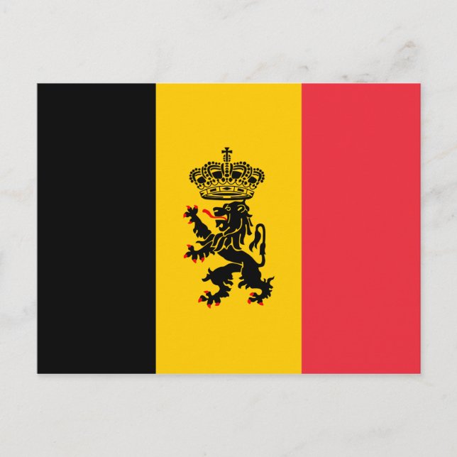 Belgien Staatsflagge Postkarte (Vorderseite)