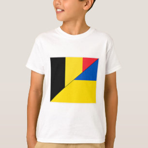 Belgien Ukraine Flagge Belgische Ukrainische Natio T-Shirt