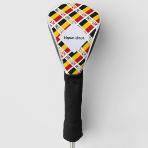 Belgien und Belgien - Personalisierte Flagge Golf Headcover