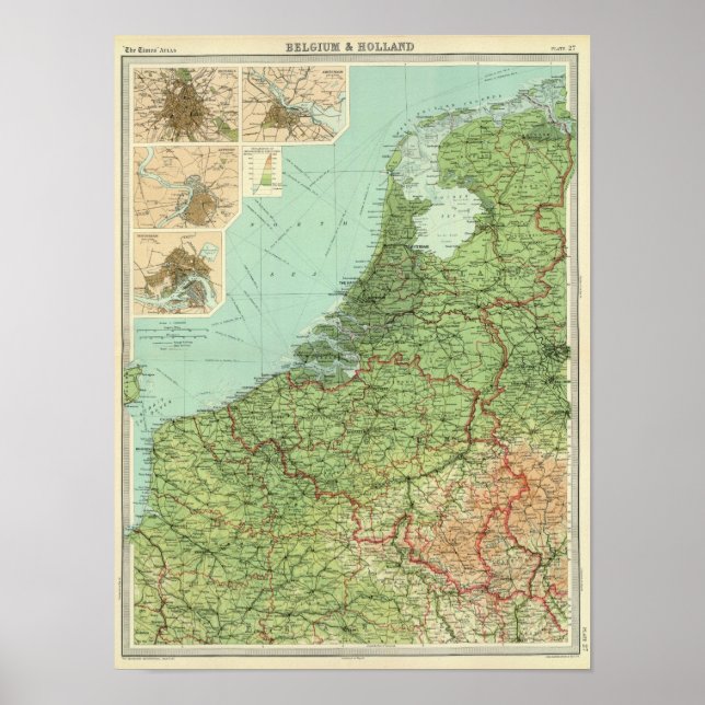Belgien und Holland Poster (Vorne)