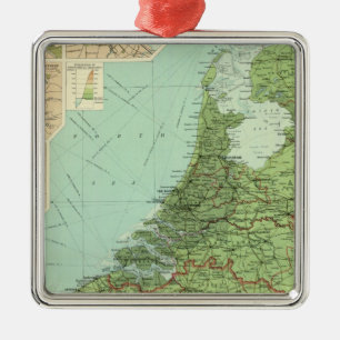 Belgien und Holland Silbernes Ornament
