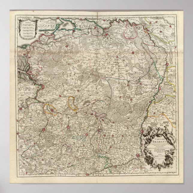 Belgien und Niederlande Poster (Vorne)