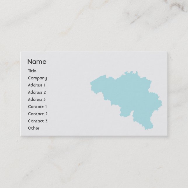 Belgien - Unternehmen Visitenkarte (Vorderseite)