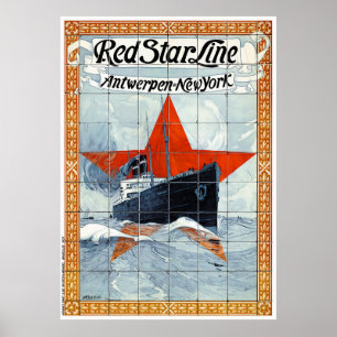 Belgien Vintage Travel Poster restauriert