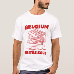 Belgien: Waffelherz, Frites-Seele T-Shirt