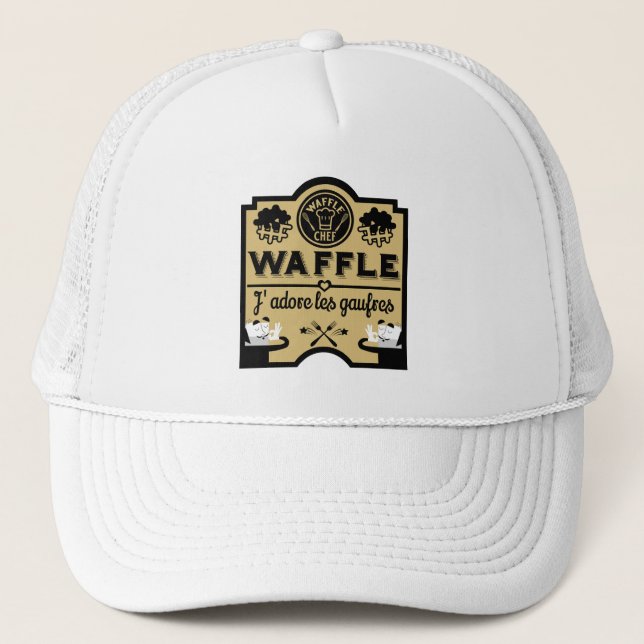Belgien Waffeln Truckerkappe (Vorderseite)