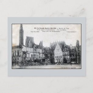 Belgien Ypres nach der Bombardierung Postkarte