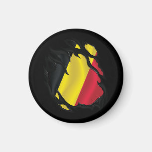 Belgien Zerrissene Flagge Magnet