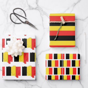 BELGIENFahne Geschenkpapier Set