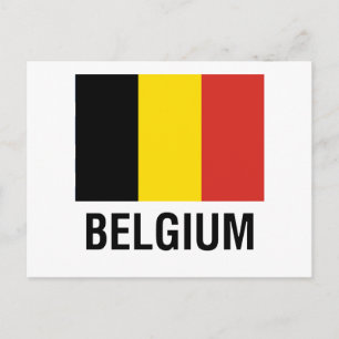 BELGIENFLAG POSTKARTE