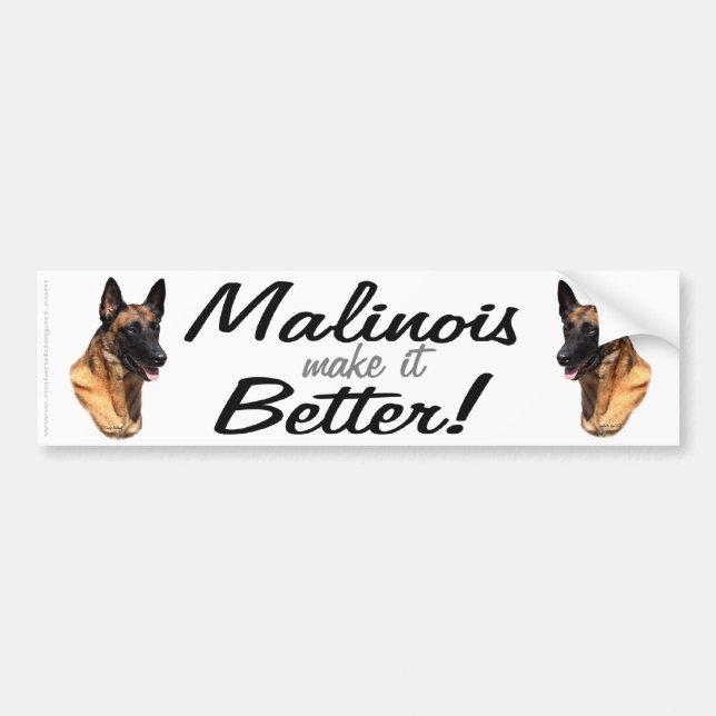 Belgier Malinois Autoaufkleber (Vorne)