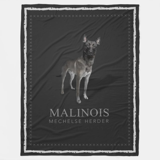 Belgier Malinois - belgischer Schäfer - Mechelaar Fleecedecke (Vorderseite)