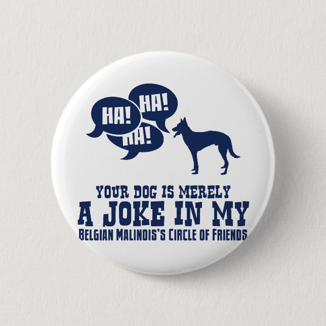 Belgier Malinois Button (Vorderseite)