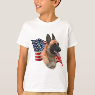 Belgier Malinois Flagge T-Shirt