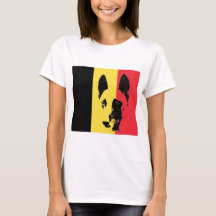 Belgier Malinois Flaggen-T-Shirt