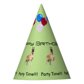 Belgier Malinois Geburtstag Partyhütchen