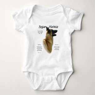 Belgier Malinois Geschichtsentwurf Baby Strampler