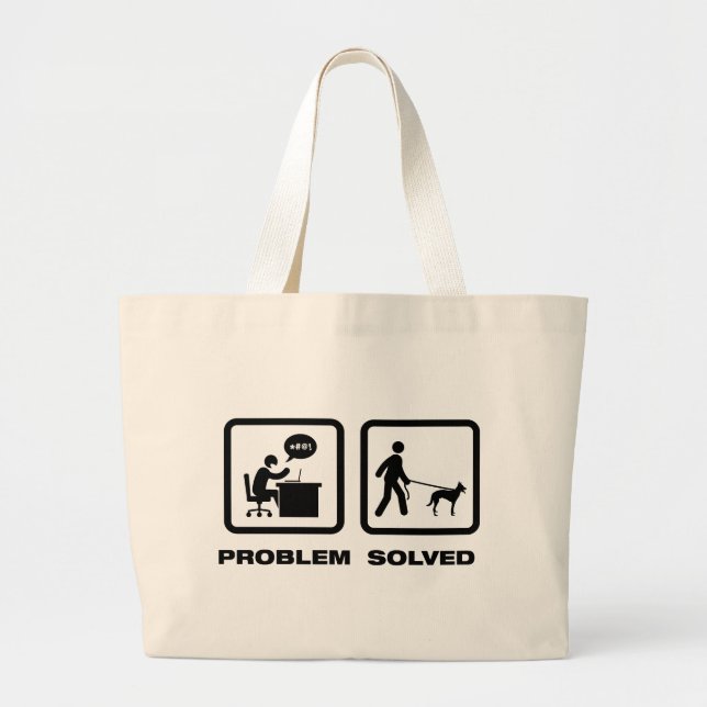 Belgier Malinois Jumbo Stoffbeutel (Vorne)