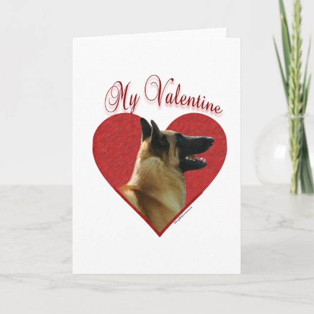 Belgier Malinois mein Valentinsgruß Feiertagskarte (Vorderseite)
