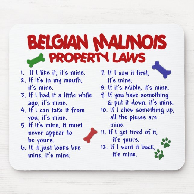 BELGIER MALINOIS PL2 MOUSEPAD (Vorne)