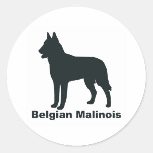 Belgier Malinois Runder Aufkleber