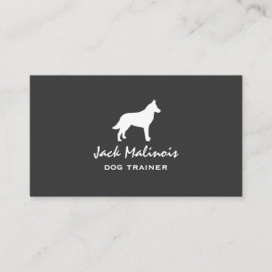 Belgier Malinois Silhouette Visitenkarte