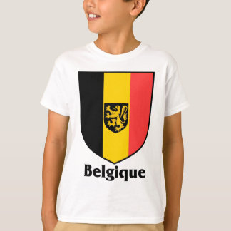 Belgique-Wappen-/Belgien-Flagge T-Shirt