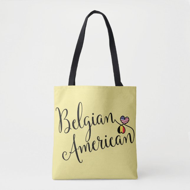 Belgisch American Entwined Hearts Grocertasche (Vorderseite)