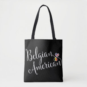 Belgisch American Entwined Hearts Grocertasche