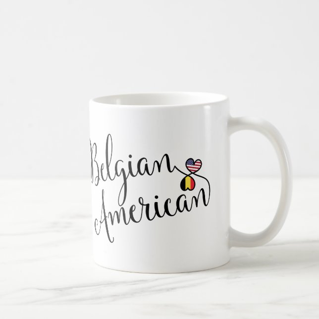 Belgisch American Entwined Hearts Tasse (Rechts)