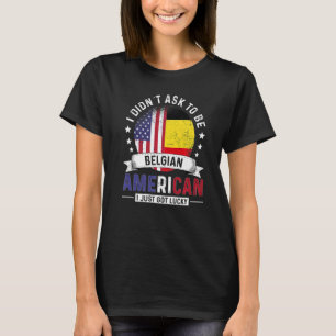 Belgisch-amerikanische Länder Flaggen Prix Belgien T-Shirt