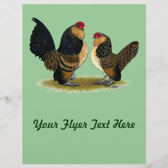 Belgisch d'Anvers Bantams: Quail Flyer (Vorne)